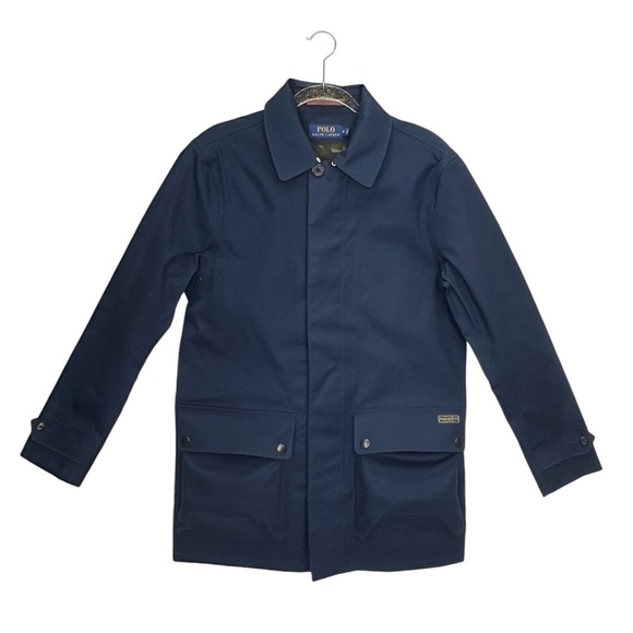 Polo Ralph Lauren Men’s Size Small Field Coat Navy Blue Cammo Nautical New NWT - Picture 1 of 11